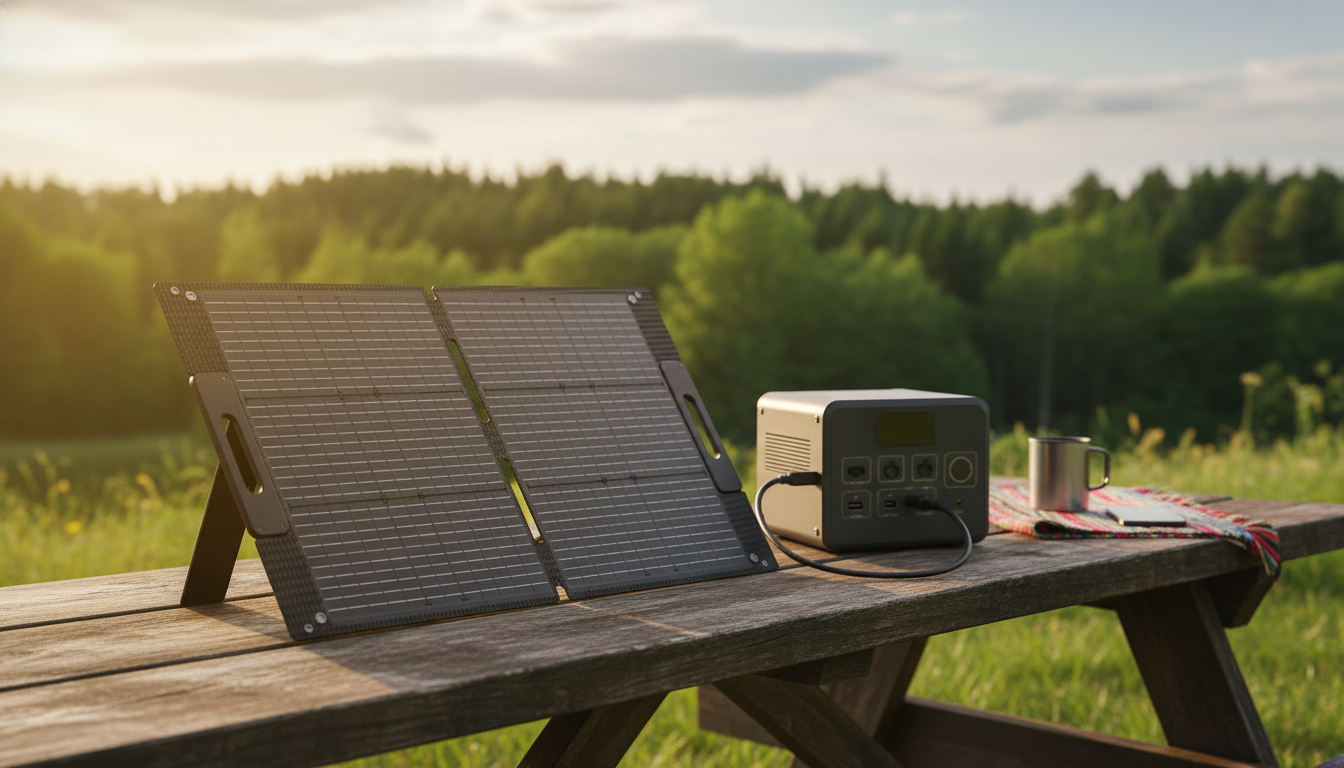 100W Foldable Solar Panel: Fast Charging for Power Stations