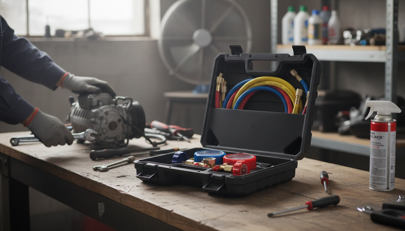 3-Way AC Manifold Gauge Set: Setup, Readings & Safety