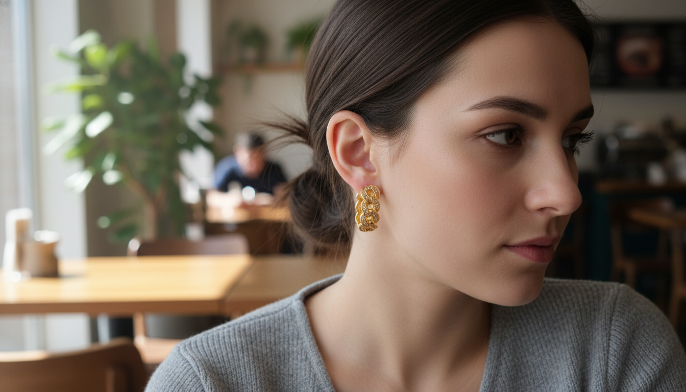925 Sterling Silver Iced-Out Studs: Shine & Comfort