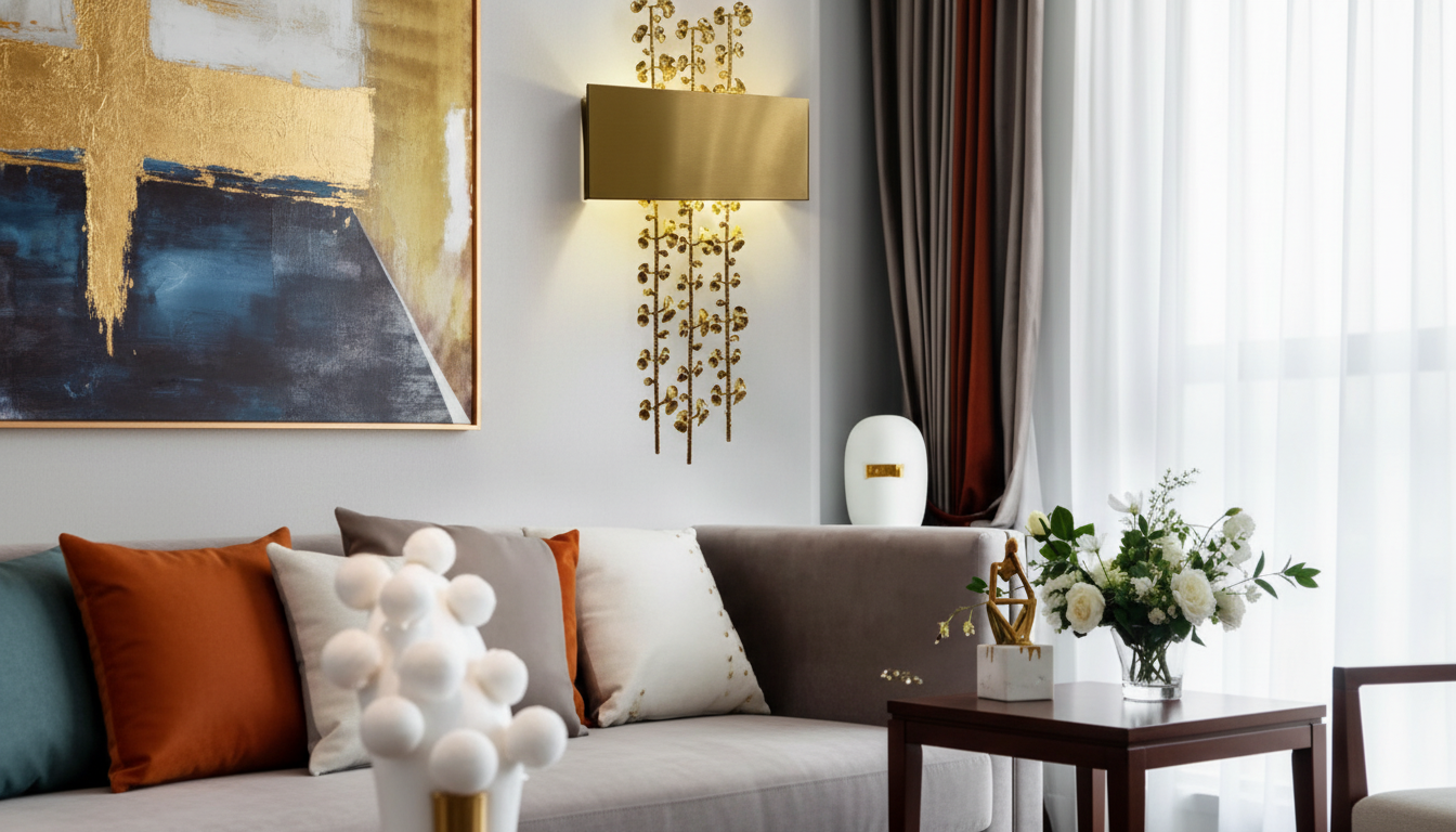 Copper & Iron Leaf Wall Sconces for Retro Luxury Glow