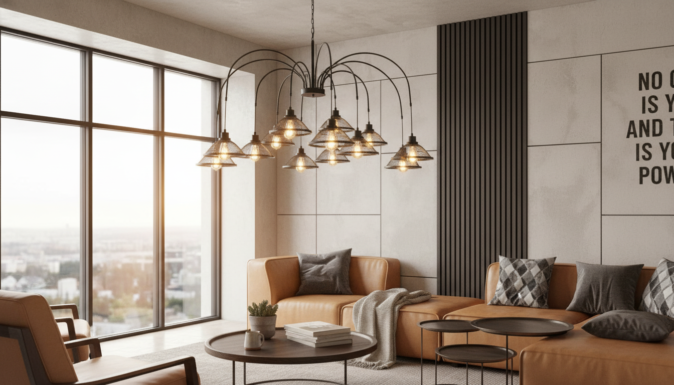 Iron Chandelier Living Room Guide: Size, Height & Warmth