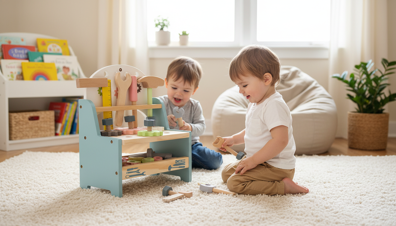 Mini Wooden Tool Bench for Kids: Build, Fix & Learn