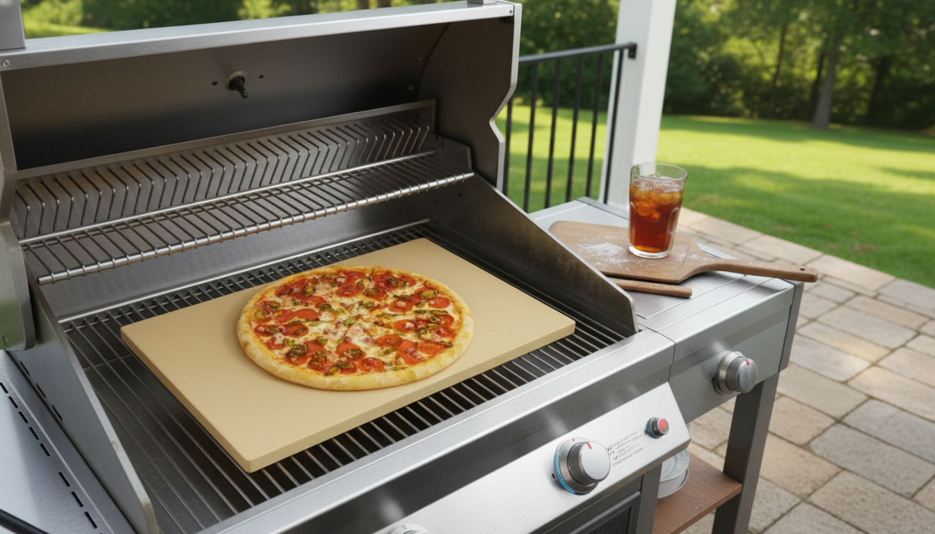 Rectangular Pizza Stone for Grill & Oven: Pro Results