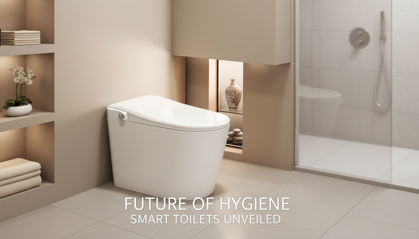 Smart Sensor Toilet: Heated Seat + Dual-Flush Guide