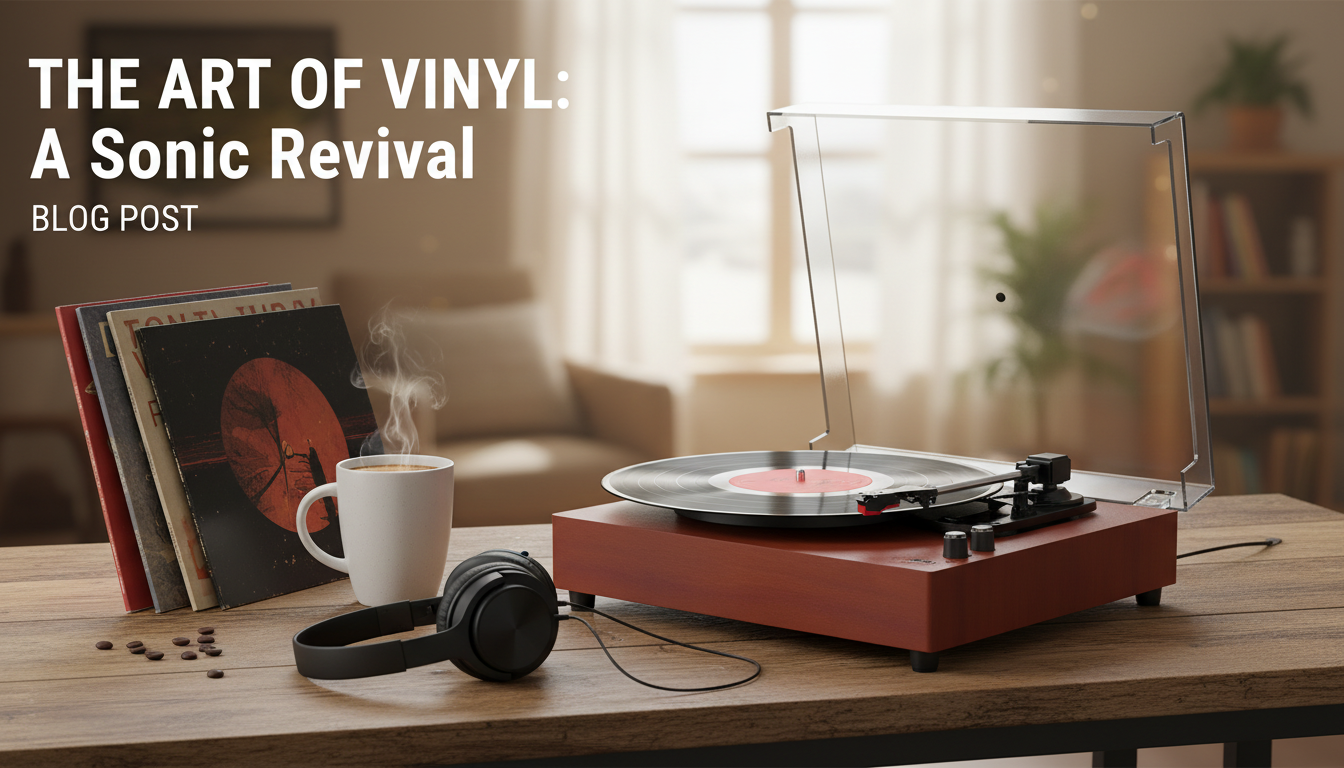 3-Speed Record Player: Speakers, Headphones & AT Stylus