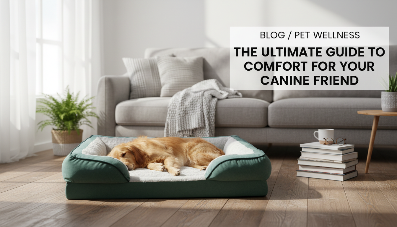 Cooling Gel Dog Bed for Large Dogs: Washable & Bolstered