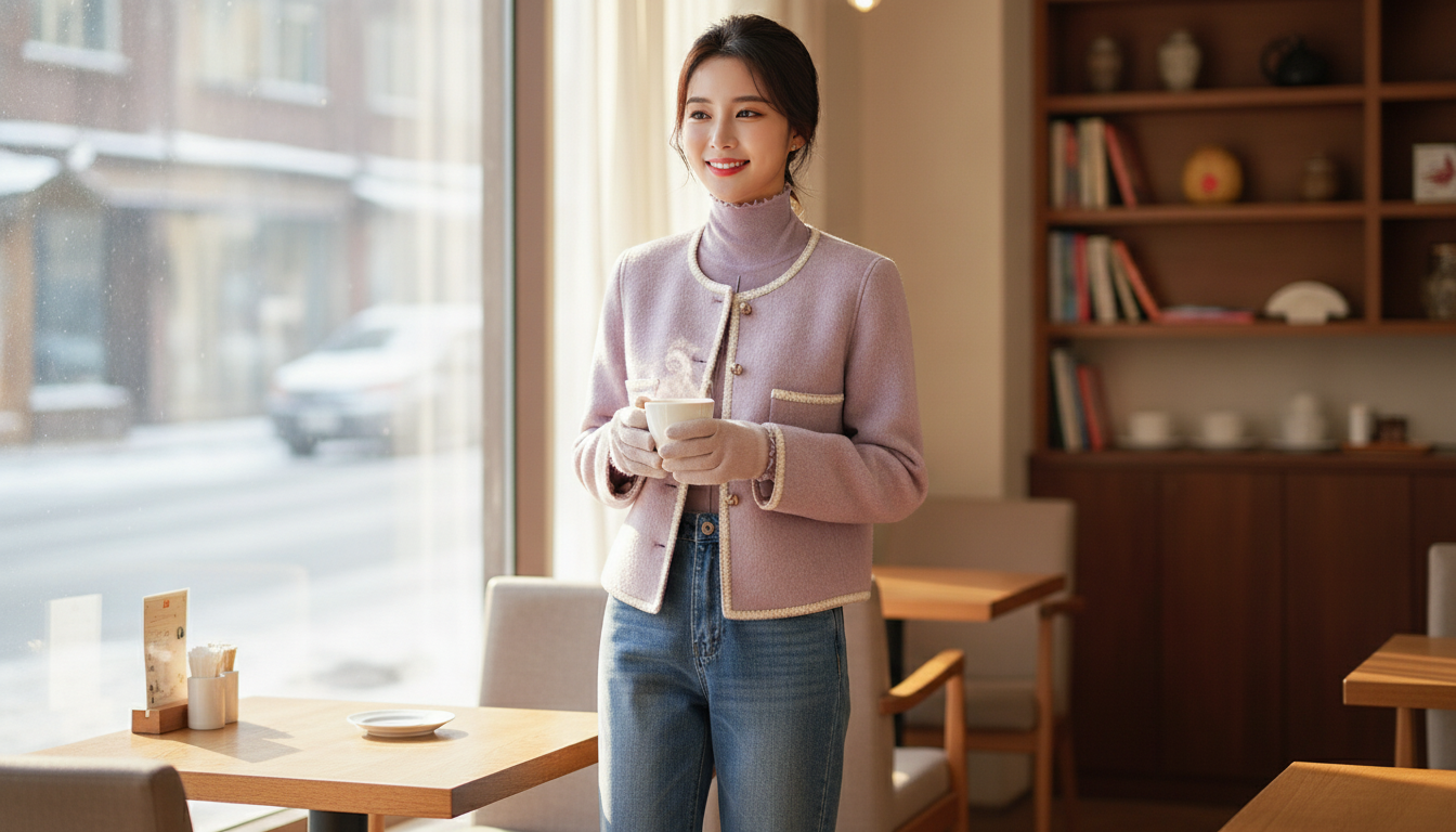 Cropped Double-Sided Wool Coat: Warm, Polished Winter Fit