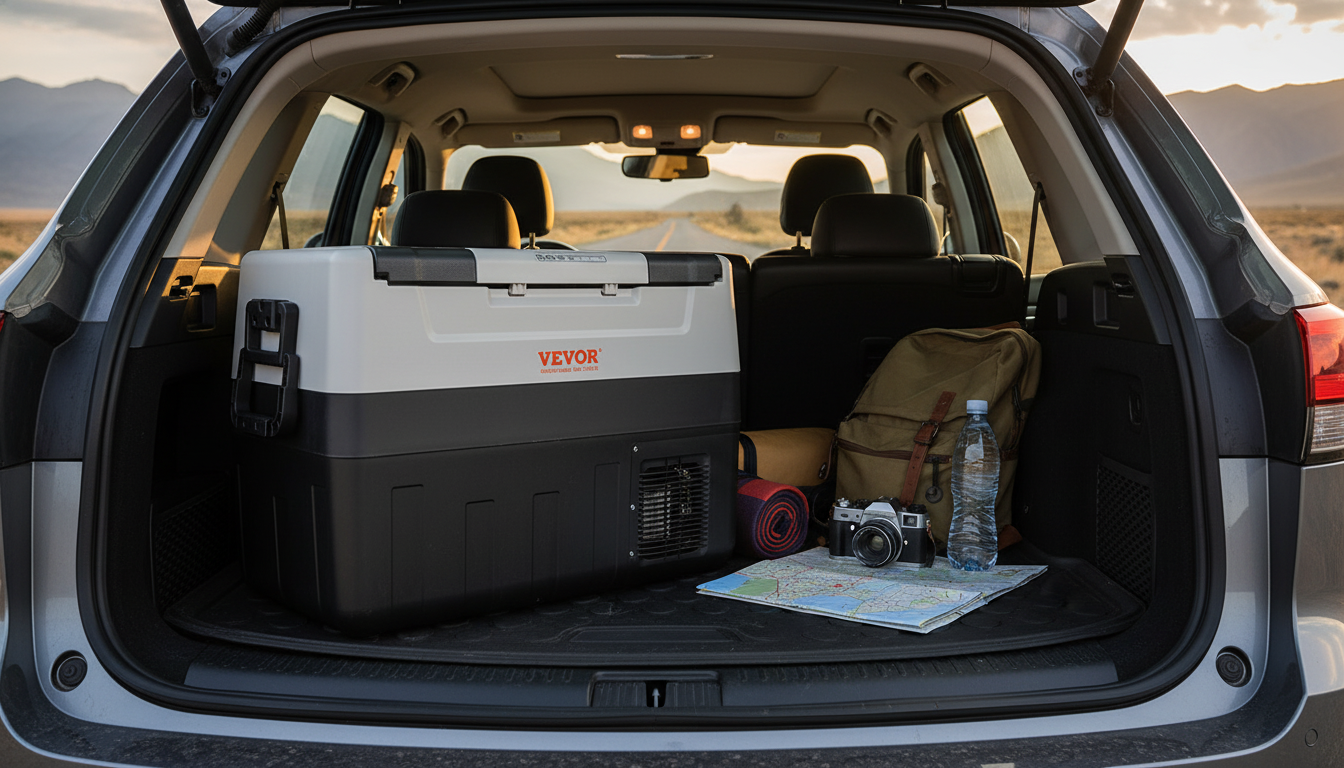 Dual-Zone Car Fridge: Adjustable Cooling for Travel