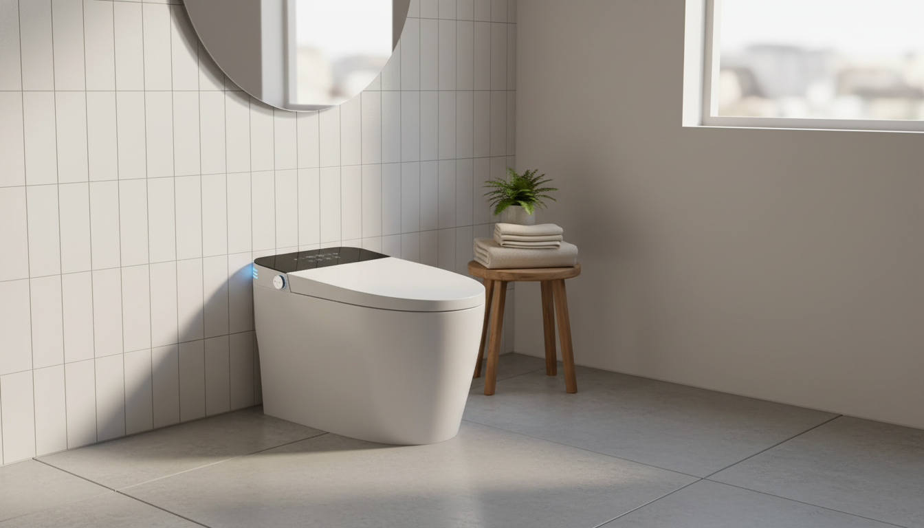 Smart Toilet Upgrade: Auto Open/Flush, Heated Seat & Bidet