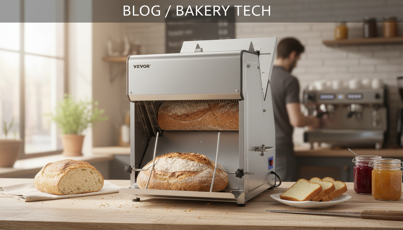 370W Stainless Commercial Bread Slicer (12mm Slices)