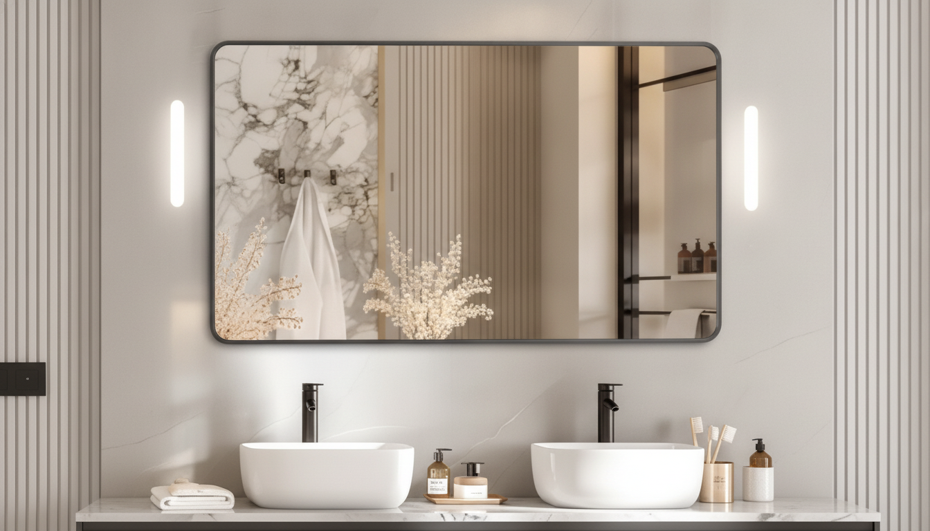 48x30 Metal Bathroom Mirror: Sizing, Style & Mounting
