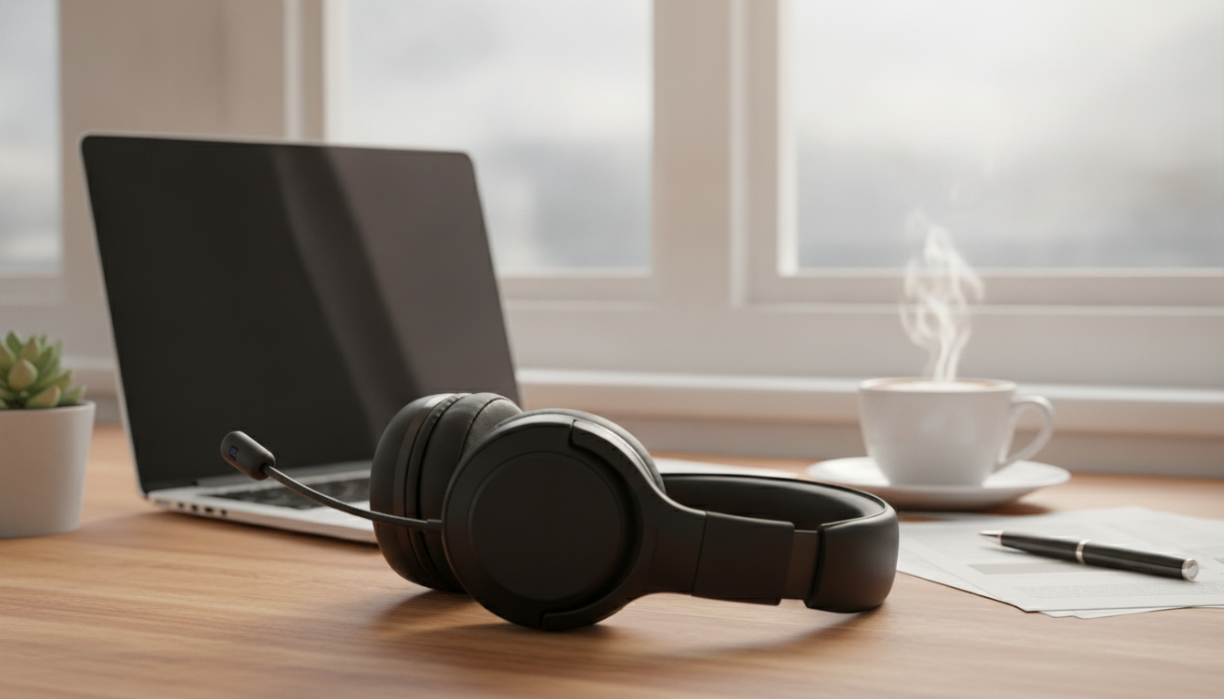 Bluetooth Over-Ear Headphones with Mic: Bass & Noise Cut