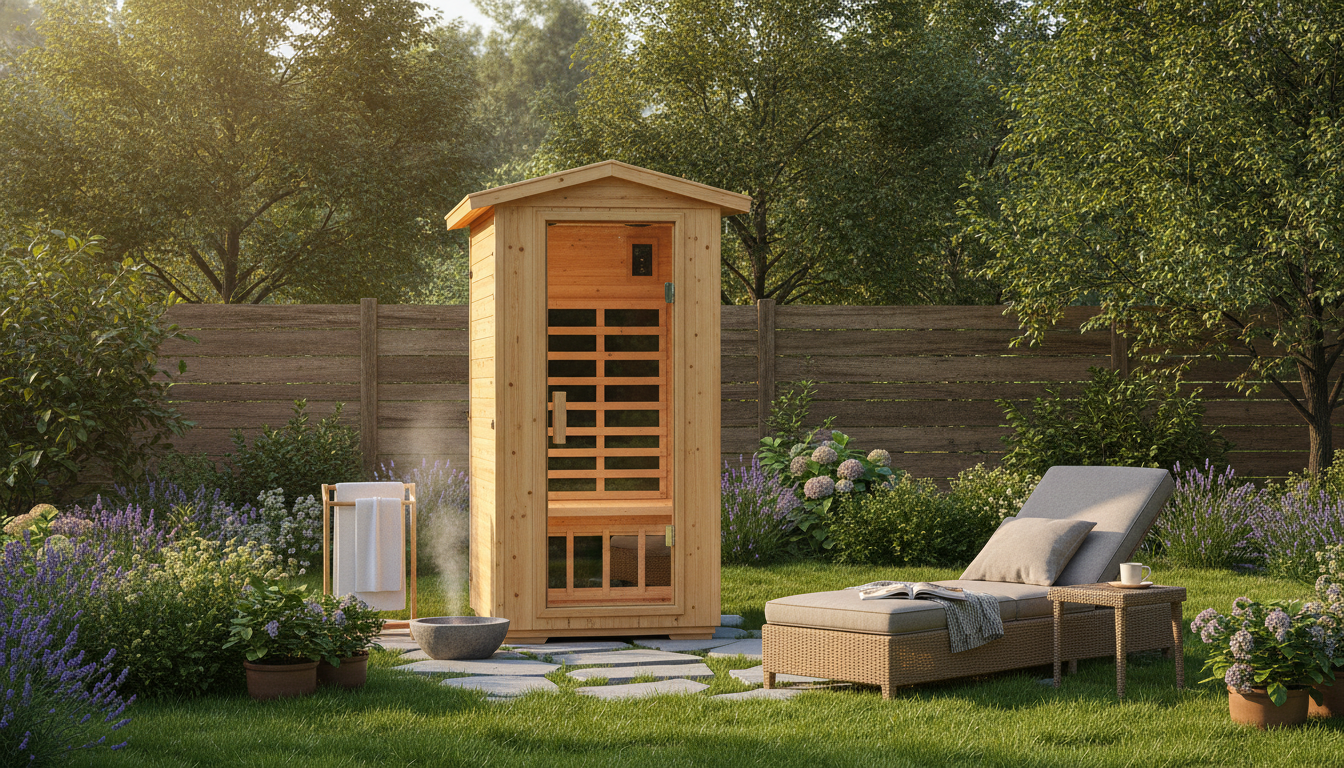 Far Infrared Wooden Outdoor Sauna: Backyard Cabin Heat