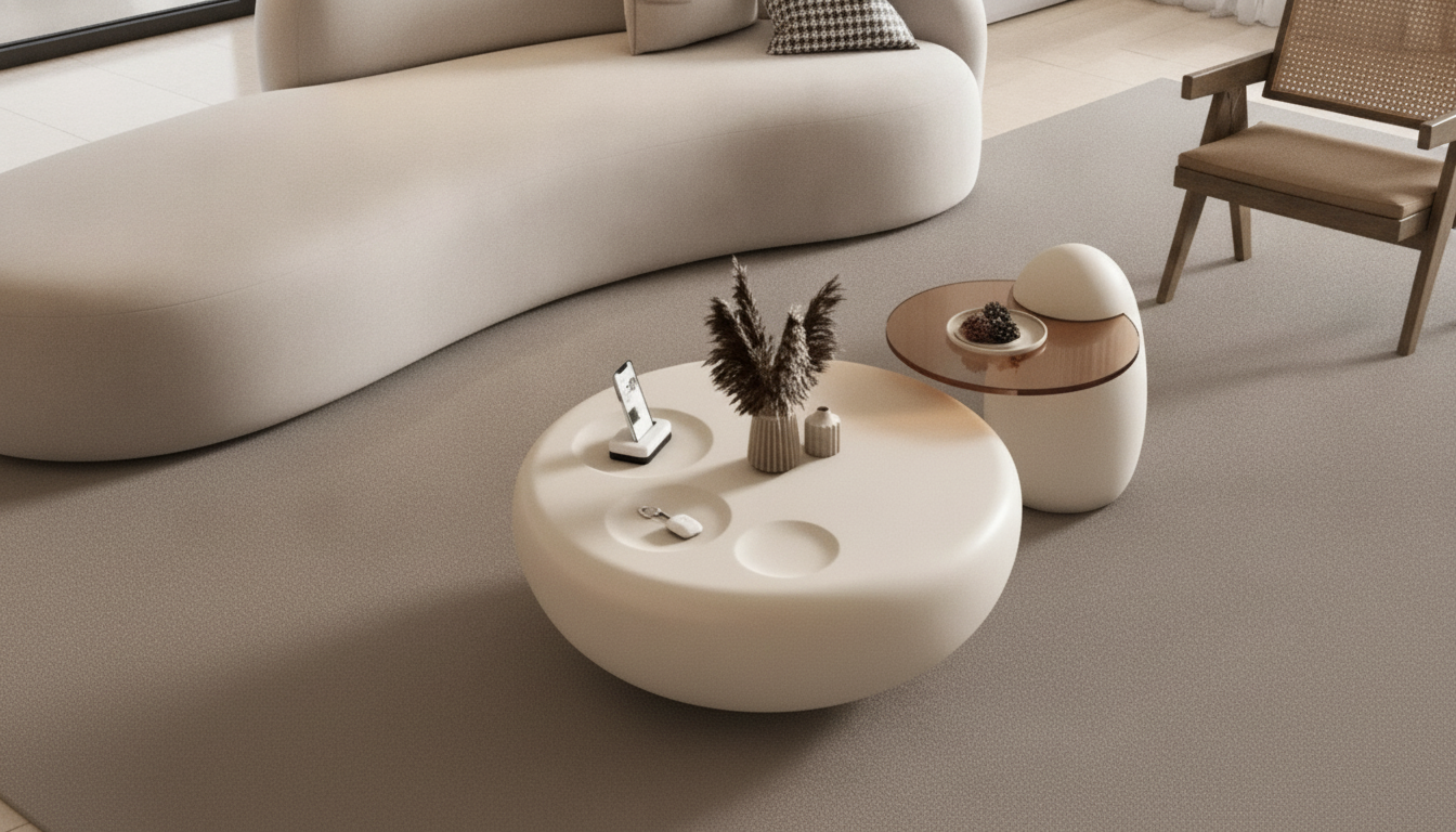 Modern Minimalist Round Coffee Table: Size, Style, Care
